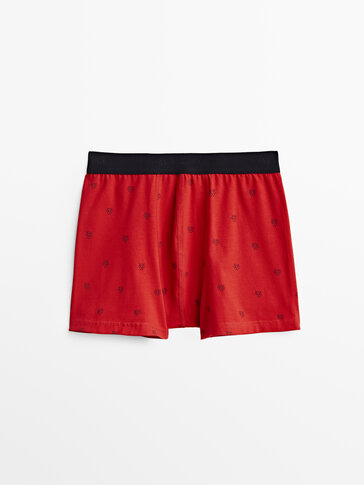 Boxer briefs with print