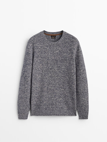 Flecked knit sweater