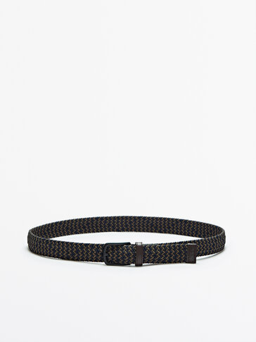 Contrasting braided belt
