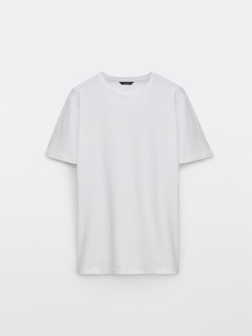 Short sleeve ecologically grown cotton T-shirt