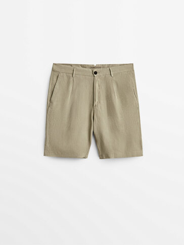 100% linen Bermuda shorts - Limited Edition