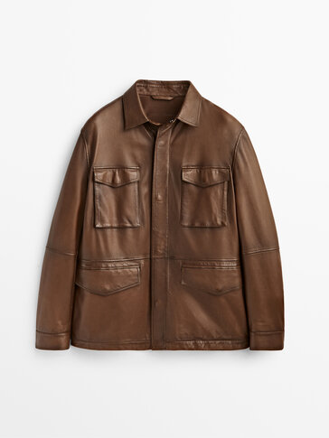 Lightweight nappa leather jacket