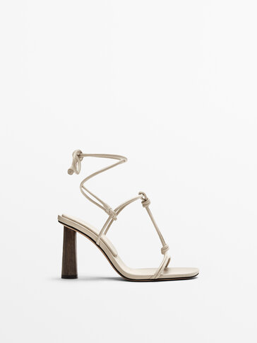 Leather knotted strap sandals - Limited Edition