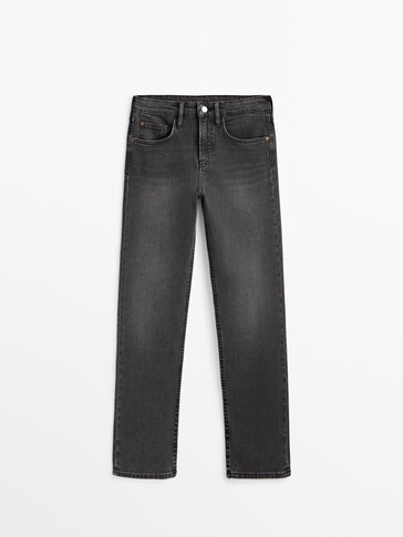 Mid-waist slim-cropped-fit jeans