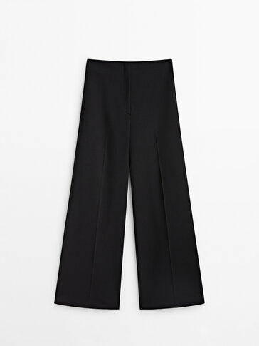 黑色宽管西装长裤- Limited Edition