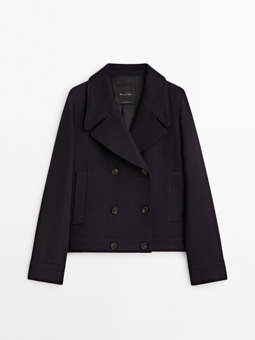 Short nautical pea coat