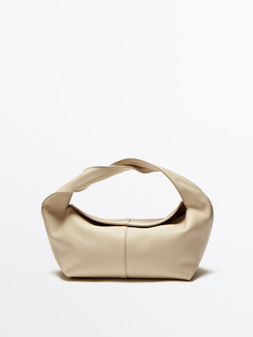 Nappa leather croissant bag