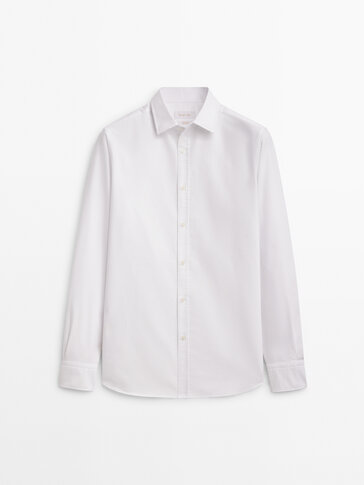Soft wash slim fit cotton Oxford shirt