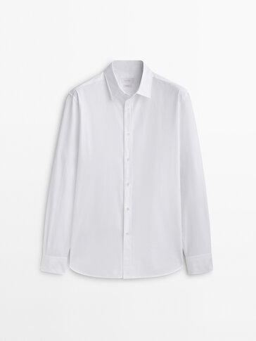 Regular fit poplin shirt