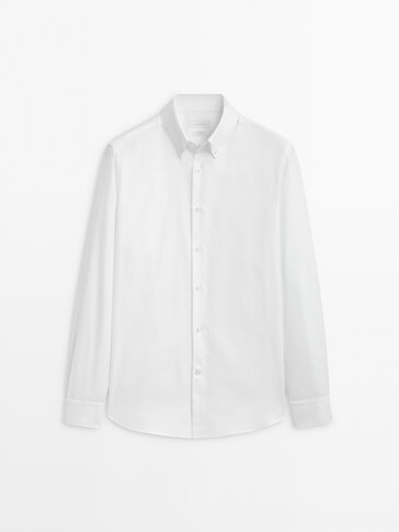 Slim fit easy iron Oxford shirt