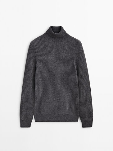 羊毛羊绒混纺高领针织衫 - Limited Edition
