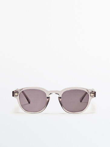 Translucent grey sunglasses