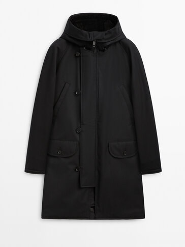 Wool-blend quilted lining parka - Studio