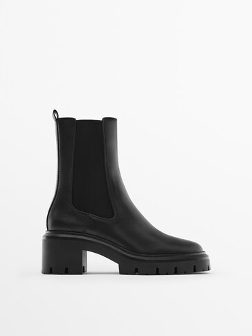 Chelsea boots with track soles