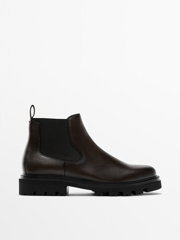 Brown nappa Chelsea boots