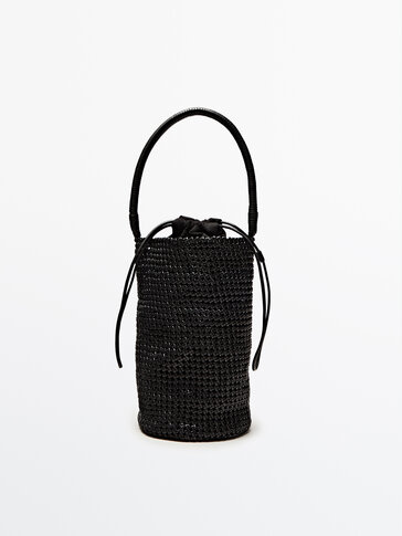 Woven leather maxi bag - Limited Edition