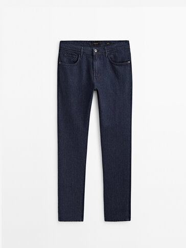 Slim fit rinse wash jeans