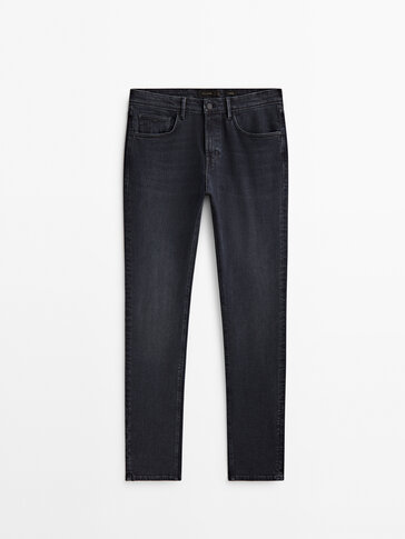 Slim-fit blue-black jeans