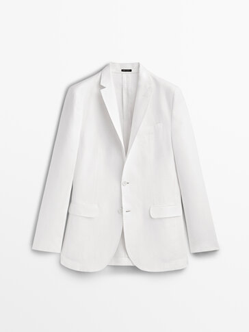 100% linen suit blazer