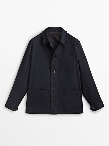 Micro twill cotton overshirt - Studio