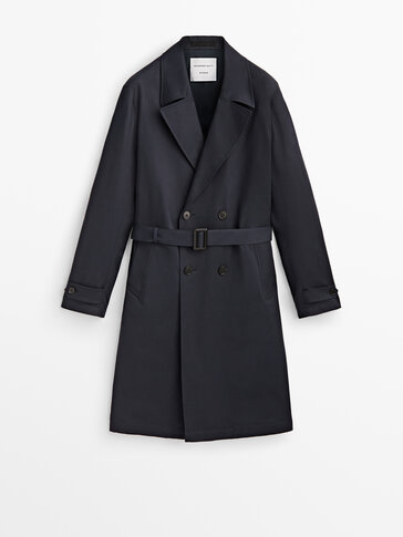 Belted double-breasted trench jacket - Studio