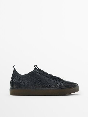 Floater leather trainers