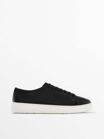 Soft nappa leather trainers