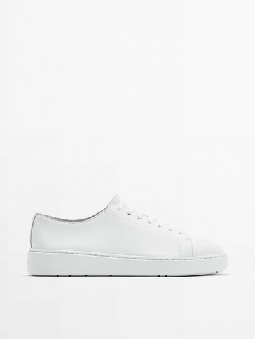 Soft nappa leather trainers