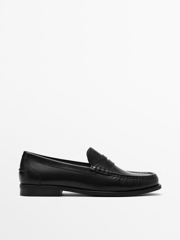 Leather loafers