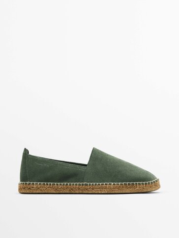 SPLIT SUEDE ESPADRILLES