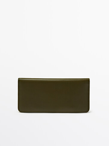 Nappa leather long purse