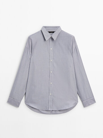 条纹棉貭牛津衬衫