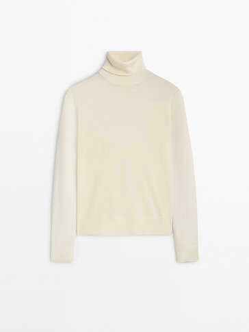 Long sleeve high neck sweater