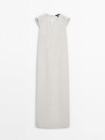 Midi dress with criss-cross detail at the back