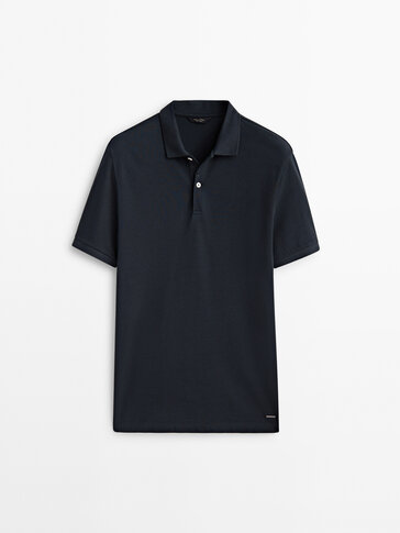 Piqué 100% cotton polo shirt
