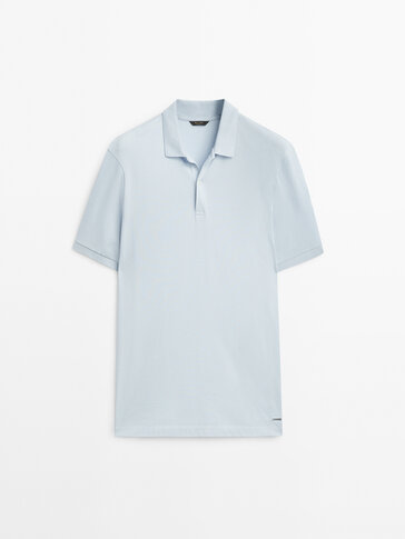 Piqué 100% cotton polo shirt