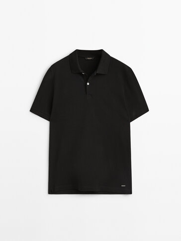 Piqué 100% cotton polo shirt
