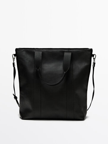 Nappa leather tote bag