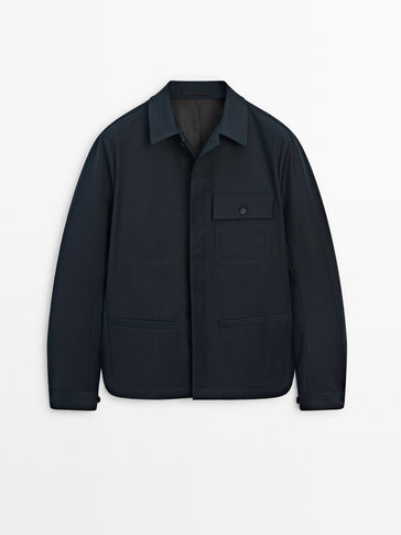 Cotton blend overshirt with pockets - Studio