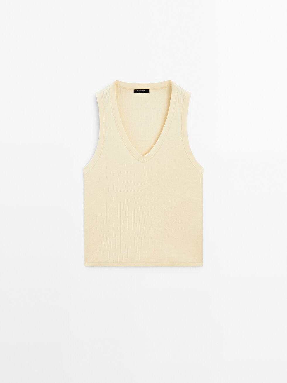 100% cotton V-neck T-shirt