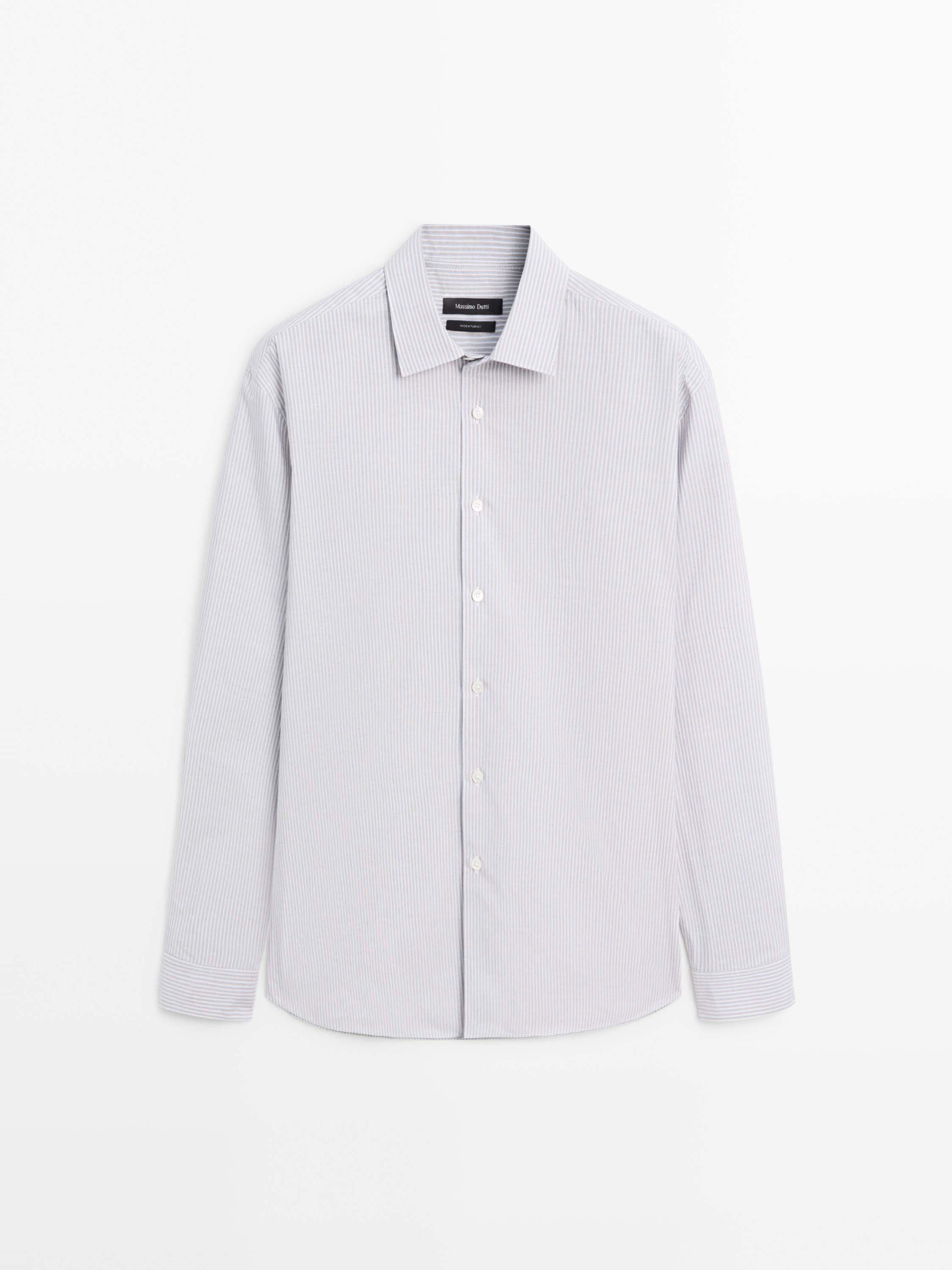 Regular-fit 100% cotton shirt