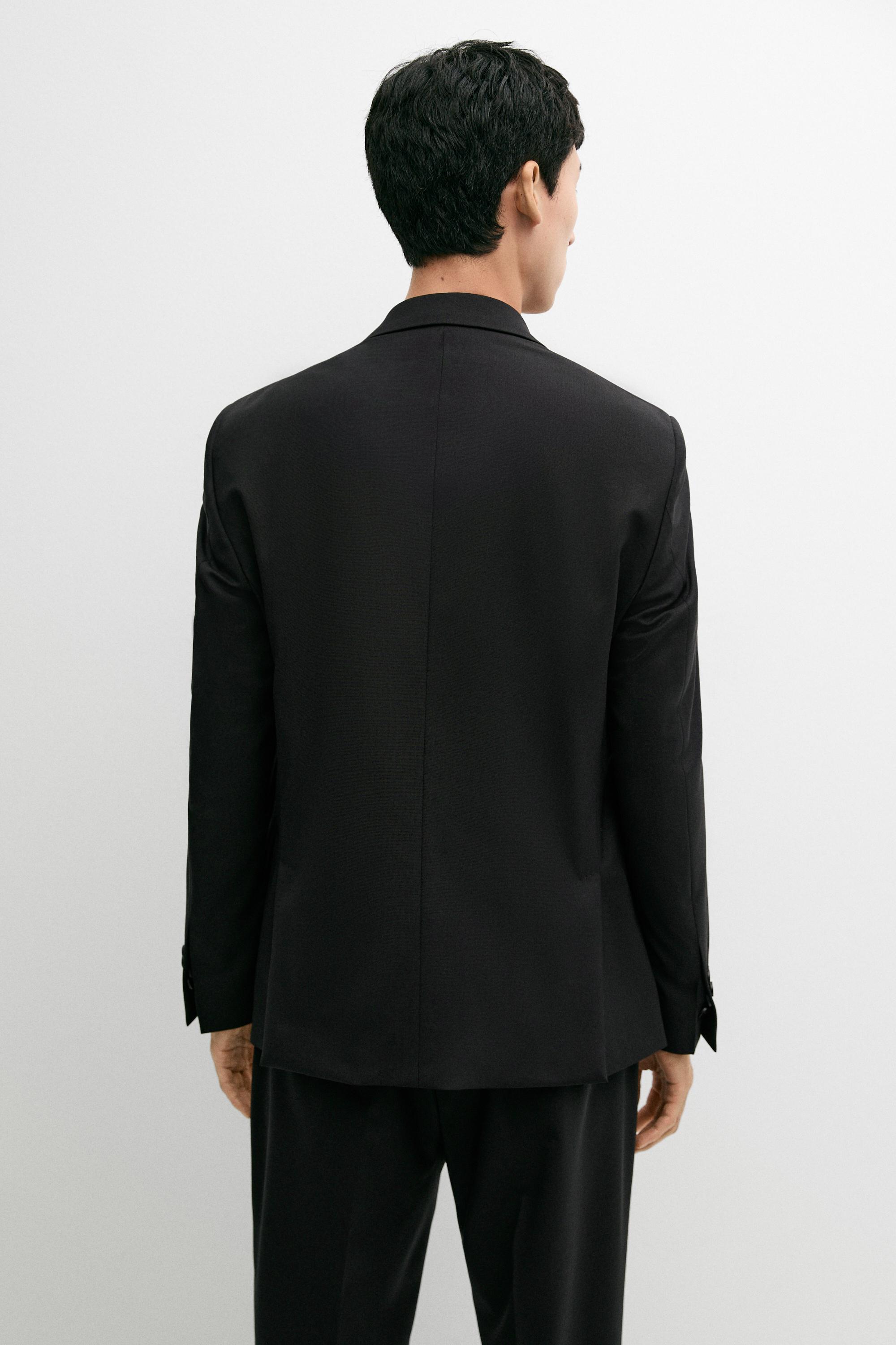 100% cool wool suit blazer