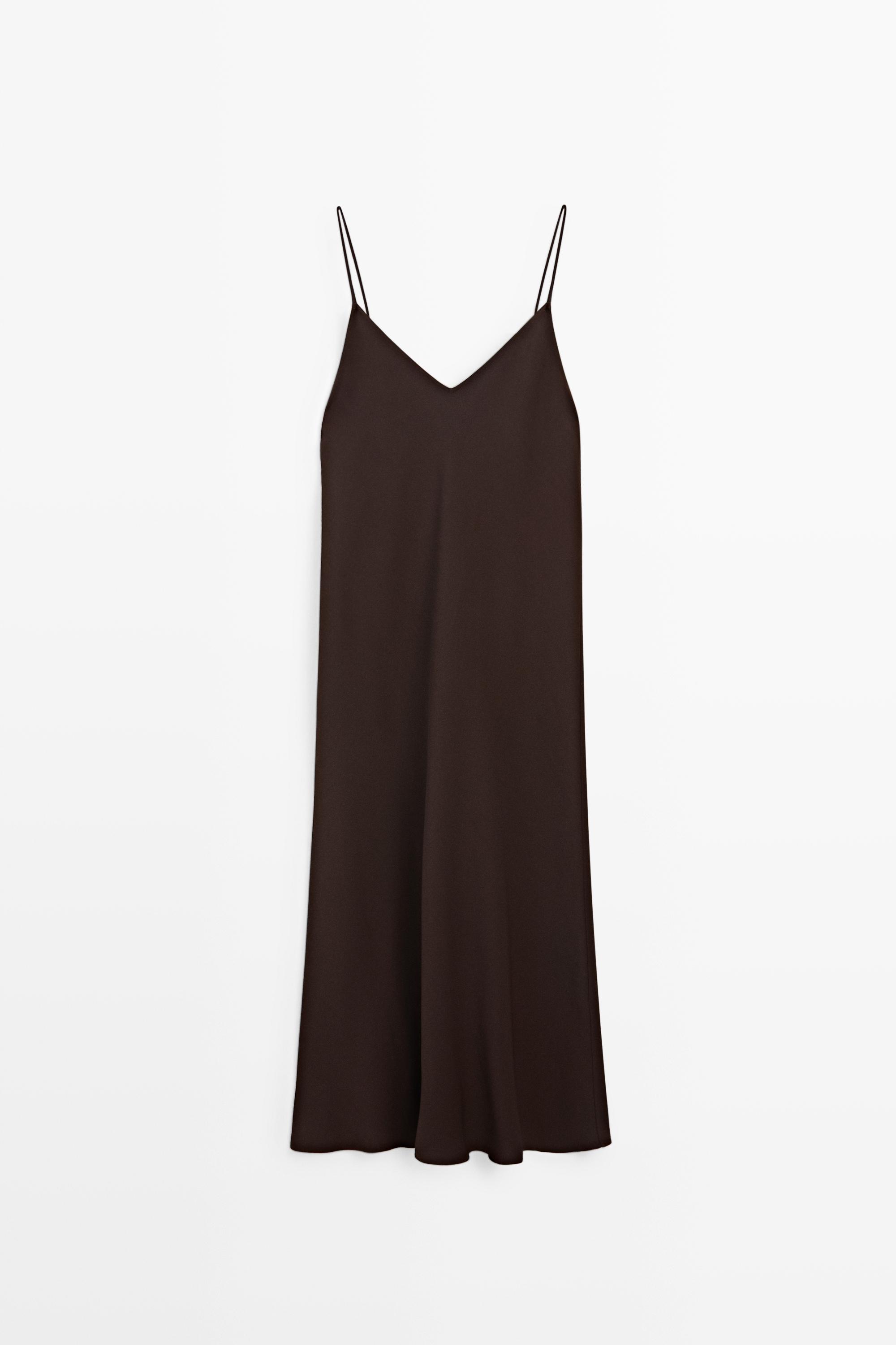 Flowing spaghetti strap midi dress