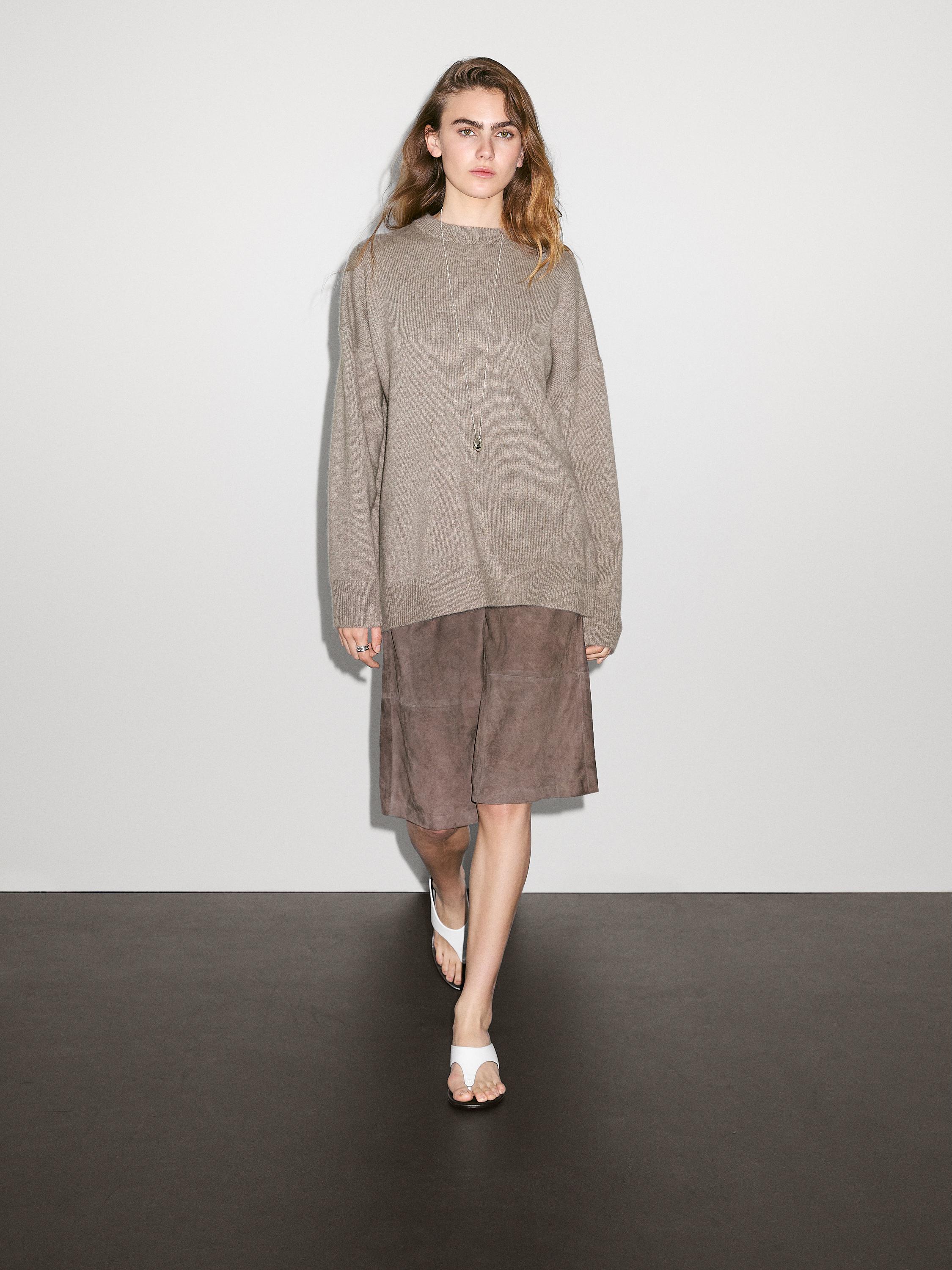 Jersey oversize stitch 100% cashmere