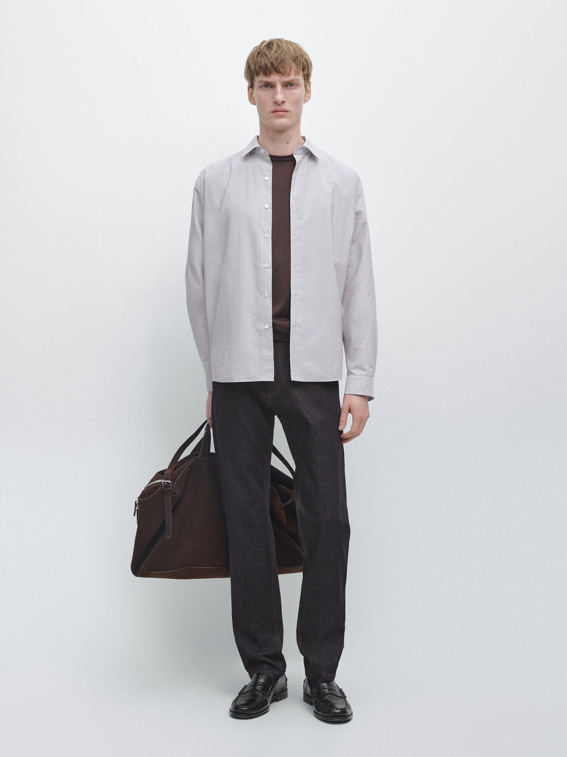Regular-fit 100% cotton shirt