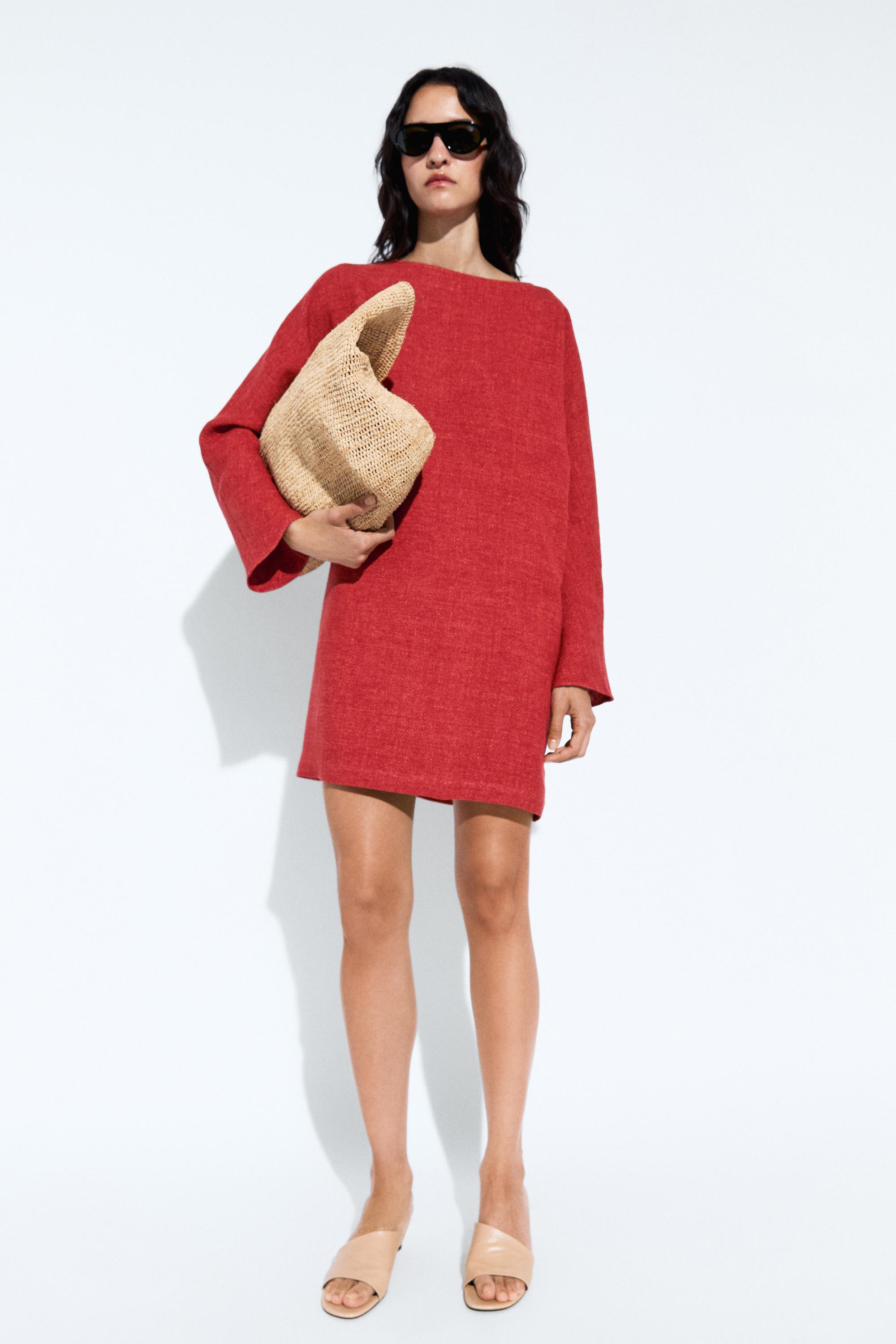 Long sleeve mini dress