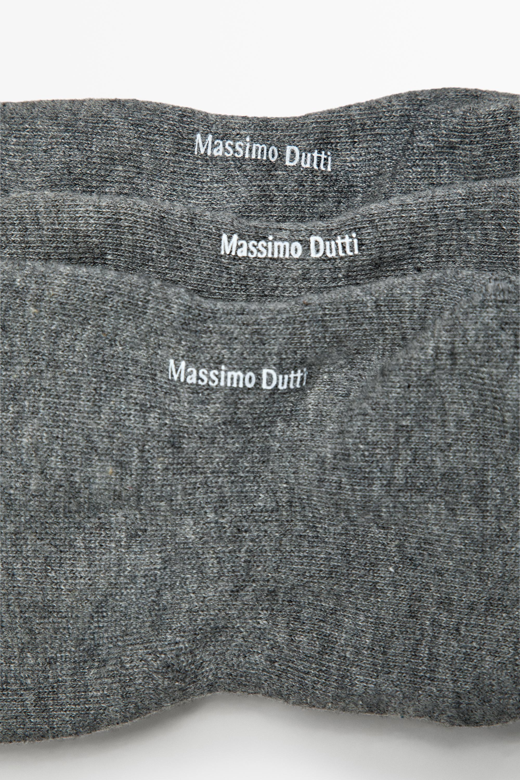 Pack of 3 pairs of no-show cotton blend socks