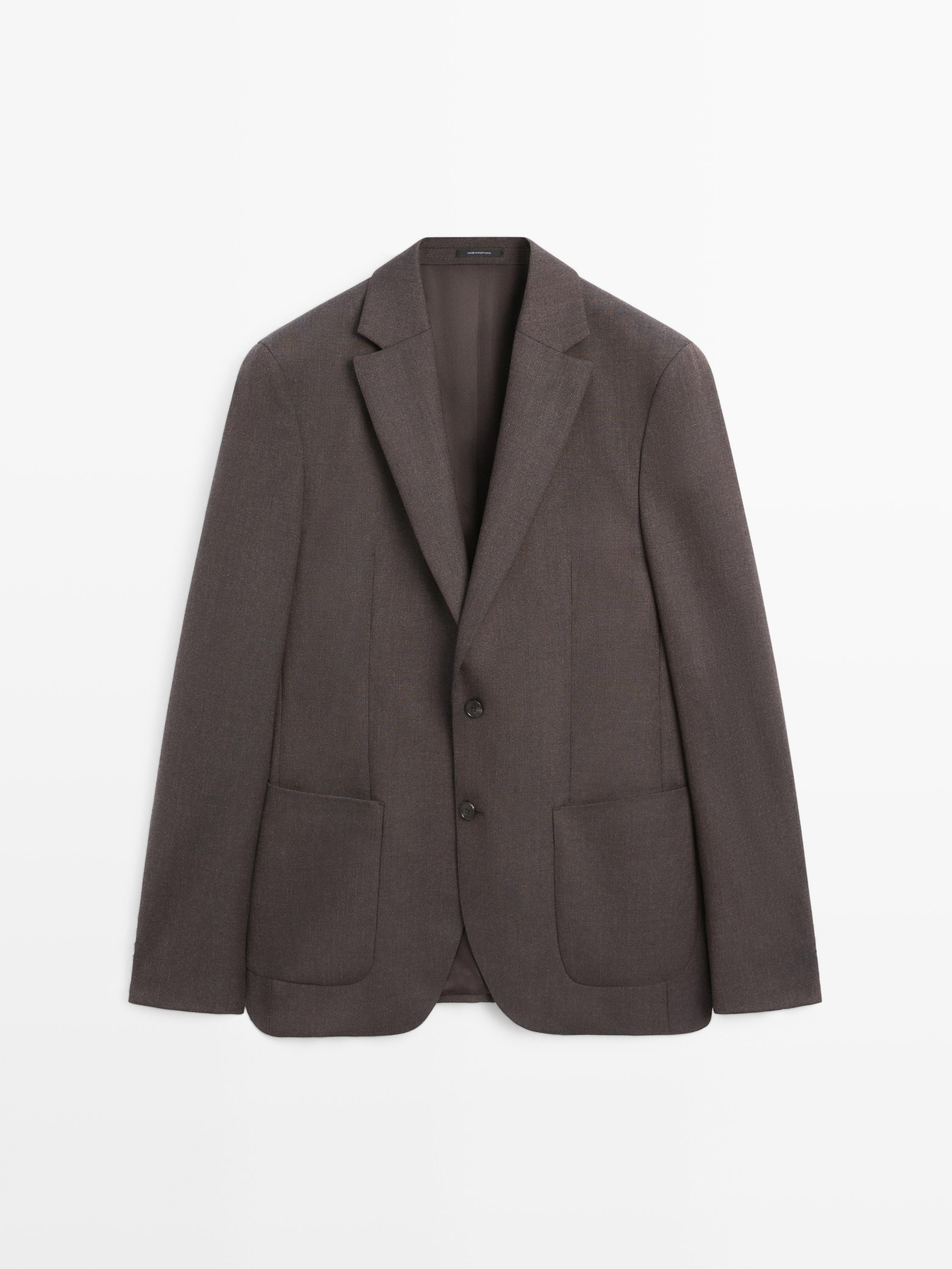100% wool tailored blazer