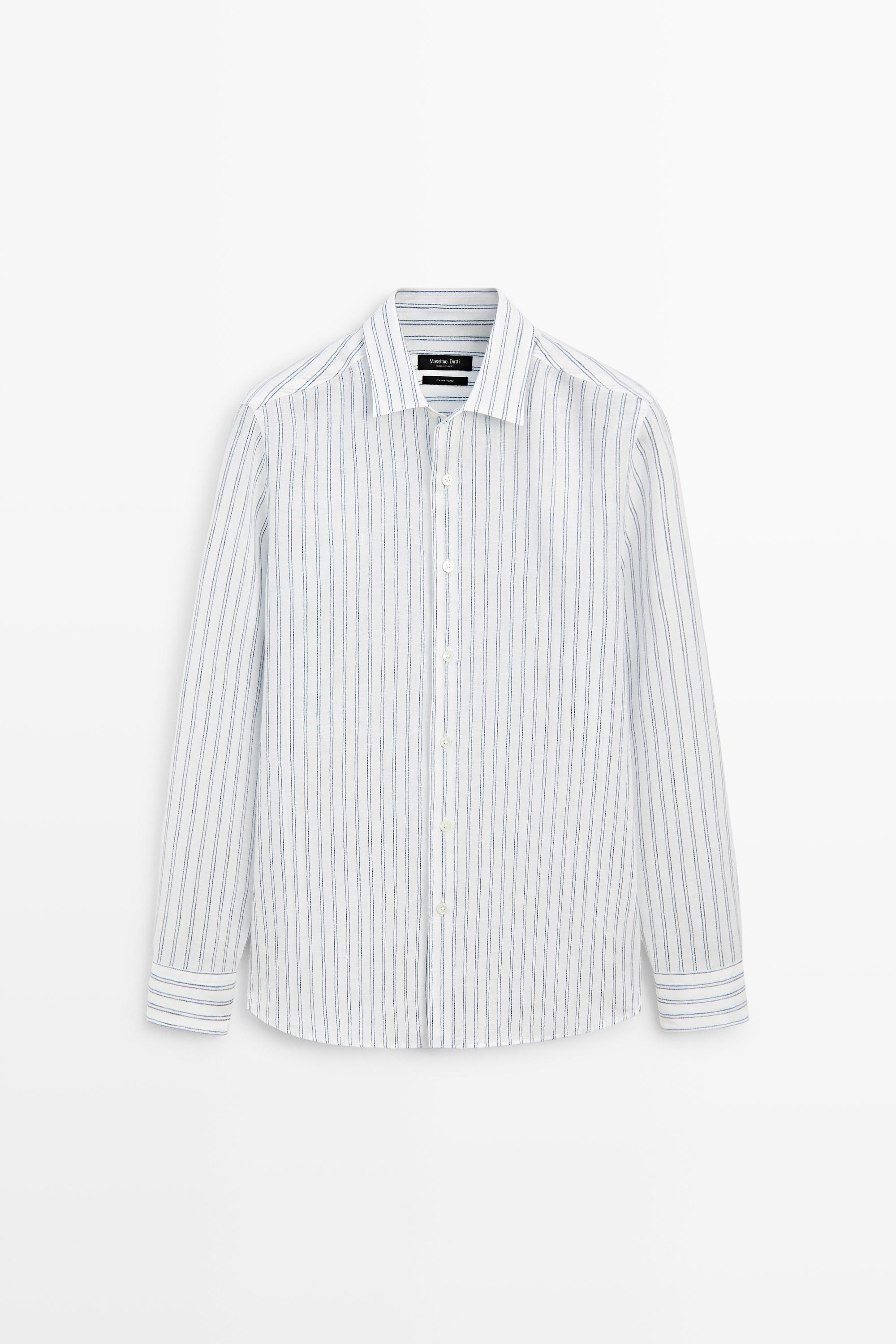 100% linen regular fit shirt
