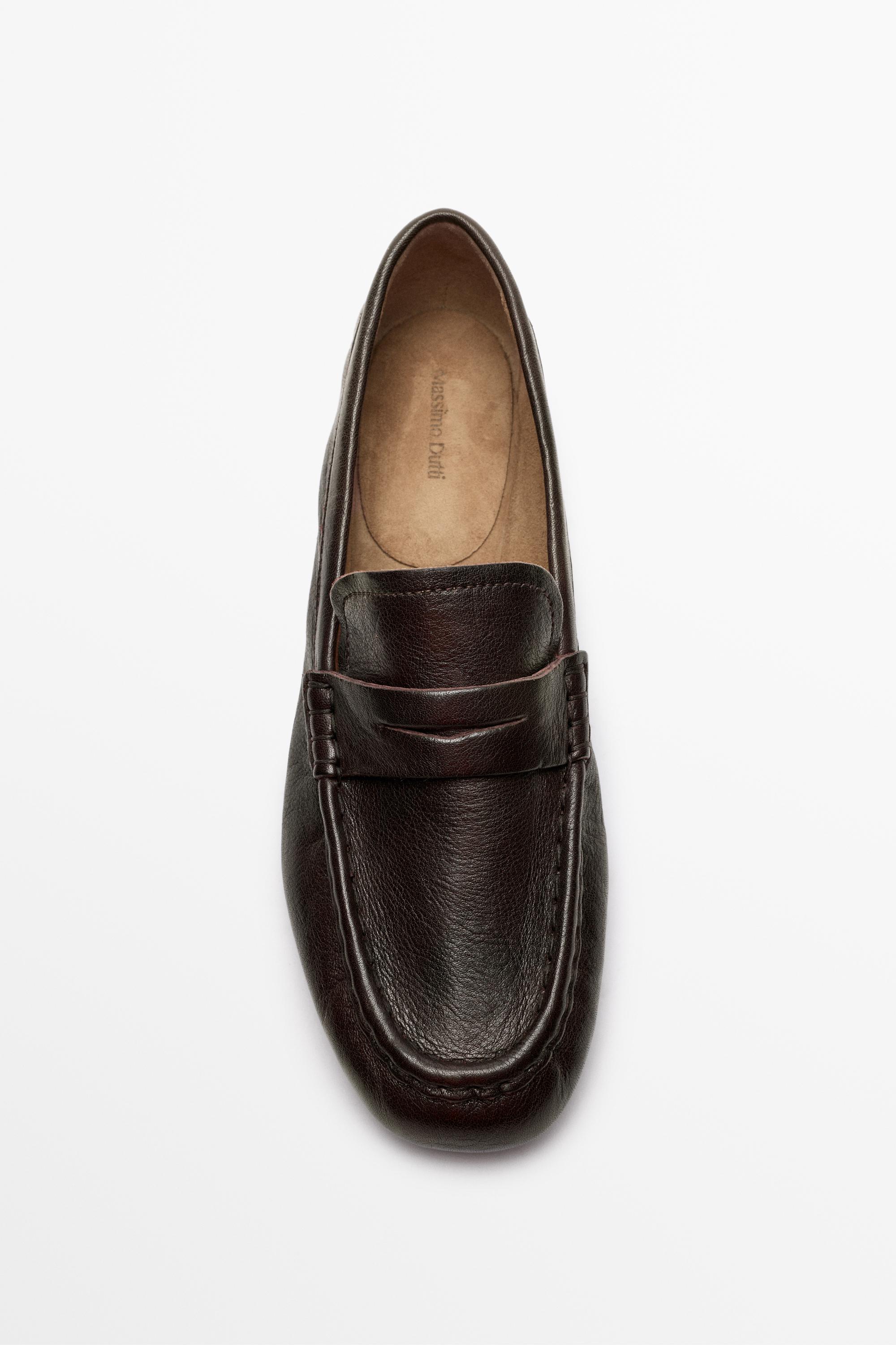 Soft leather penny loafer